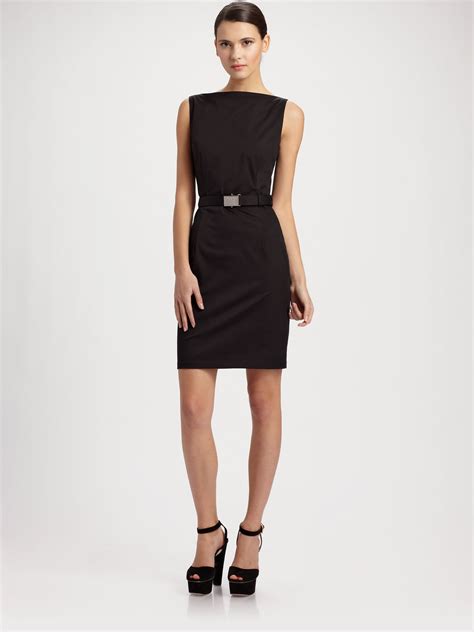 prada classic black dress|Prada black dresses women.